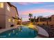 Beautiful pool with desert landscaping at 2249 E Taxidea Way, Phoenix, AZ 85048