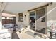 Covered patio features comfortable seating and access to the pool at 3446 N Mayfair St, Mesa, AZ 85213