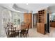 Charming breakfast nook with a round table and chairs, near kitchen at 8466 E San Benito Dr, Scottsdale, AZ 85258