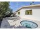 Private backyard featuring a round spa, ideal for unwinding after a long day at 8525 E Via De Los Libros --, Scottsdale, AZ 85258