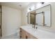 Modern bathroom with neutral colors and a large mirror and a door to shower at 8525 E Via De Los Libros --, Scottsdale, AZ 85258
