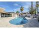 Backyard with pool, tile patio and backyard bar for outdoor enjoyment at 8525 E Via De Los Libros --, Scottsdale, AZ 85258
