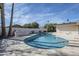 Backyard pool with travertine tile, outdoor bar and a tranquil retreat at 8525 E Via De Los Libros --, Scottsdale, AZ 85258
