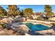 Community pool with plenty of space for relaxation at 907 N Cherry St, Mesa, AZ 85201