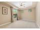 Large bedroom with window and ceiling fan at 26807 N 56Th St, Scottsdale, AZ 85266