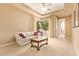Relaxing sitting area with comfortable sofa and coffee table at 26807 N 56Th St, Scottsdale, AZ 85266