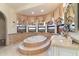 Bathroom with large oval tub and upgraded finishes at 28626 N 108Th N Way, Scottsdale, AZ 85262