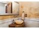 Upscale bathroom with vessel sink and ornate details at 28626 N 108Th N Way, Scottsdale, AZ 85262
