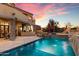Luxury backyard with a pool, spa, and water features at 28626 N 108Th N Way, Scottsdale, AZ 85262