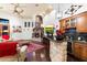Elegant wet bar with granite countertop and custom cabinetry at 28626 N 108Th N Way, Scottsdale, AZ 85262