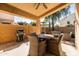 Cozy patio with seating, grill and heater at 4205 E Bonanza Rd, Gilbert, AZ 85297