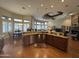 Gourmet kitchen with granite countertops and stainless steel appliances at 8300 S Homestead Ln, Tempe, AZ 85284