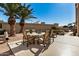 Patio with outdoor dining table and chairs at 10002 E Willowcrest Ct, Sun Lakes, AZ 85248