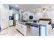 Spacious kitchen with stainless steel appliances and granite counters at 22432 W Kimberly Dr, Buckeye, AZ 85326