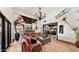 Living room features a large sofa, decorative rug and high ceilings at 35035 N Whileaway Rd, Carefree, AZ 85377