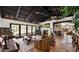 Open living space with a fireplace and kitchen views at 35035 N Whileaway Rd, Carefree, AZ 85377