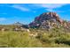 Scenic view of mountain range and desert landscape at 35035 N Whileaway Rd, Carefree, AZ 85377