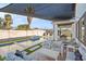 Luxury backyard with a large pool and patio furniture at 3750 E Earll Dr, Phoenix, AZ 85018
