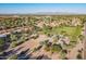 Aerial view of community, showing homes, green areas, and a playground at 4027 E Cholla St, Phoenix, AZ 85028