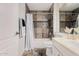 Clean bathroom with tile shower/tub surround and vanity at 7887 N 16Th St # 224, Phoenix, AZ 85020