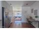 Eat-in kitchen with stainless steel appliances and view to dining area at 8502 E Catalina Dr, Scottsdale, AZ 85251