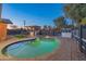Luxury backyard oasis with a kidney-shaped pool at 8502 E Catalina Dr, Scottsdale, AZ 85251