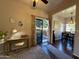 Open concept living and dining area with hardwood floors at 930 N Mesa Dr # 2073, Mesa, AZ 85201
