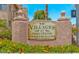 Condo entrance sign for Villages at Park Centre Condominiums at 930 N Mesa Dr # 2073, Mesa, AZ 85201