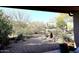 Landscaped backyard with desert plants and gravel at 18658 E Mazatzal Cir, Rio Verde, AZ 85263