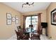 Breakfast nook with glass table and patio access at 18658 E Mazatzal Cir, Rio Verde, AZ 85263