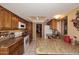 Kitchen with granite countertops and wood cabinets at 18658 E Mazatzal Cir, Rio Verde, AZ 85263