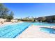 Resort-style pool and spa with plenty of lounge chairs at 18658 E Mazatzal Cir, Rio Verde, AZ 85263