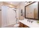 Clean bathroom with a shower/tub combo and modern vanity at 40 Almarte Cir, Carefree, AZ 85377