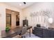 Bright office features a large desk and built-in cabinetry at 40 Almarte Cir, Carefree, AZ 85377