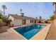 Inviting backyard pool with ample patio space at 4842 W Cinnabar Ave, Glendale, AZ 85302