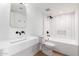 Modern bathroom with white tile and a walk-in shower at 535 W Thomas Rd # 508, Phoenix, AZ 85013