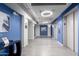 Building hallway with elevators and modern decor at 535 W Thomas Rd # 508, Phoenix, AZ 85013