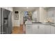 Modern kitchen with stainless steel appliances and white cabinetry at 7500 E Mccormick Pkwy # 11, Scottsdale, AZ 85258