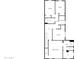 Two-story home floor plan, showcasing three bedrooms, two baths, and a two-car garage at 10510 E Neville Ave, Mesa, AZ 85209