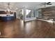 Open concept kitchen with island and dark cabinetry at 10510 E Neville Ave, Mesa, AZ 85209