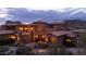 Stunning aerial view of luxury estate at dusk at 10532 N Crestview Dr, Fountain Hills, AZ 85268