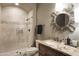 Well-appointed bathroom with shower, toilet, and granite vanity at 10532 N Crestview Dr, Fountain Hills, AZ 85268
