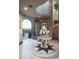Grand entryway with ornate flooring and a view of the mountain at 10532 N Crestview Dr, Fountain Hills, AZ 85268
