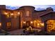Elegant two-story home with stone accents and courtyard entry at 10532 N Crestview Dr, Fountain Hills, AZ 85268