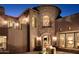 Elegant stone and stucco exterior with courtyard at 10532 N Crestview Dr, Fountain Hills, AZ 85268