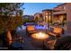 Relaxing firepit area with comfortable seating and mountain views at 10532 N Crestview Dr, Fountain Hills, AZ 85268