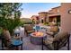 Outdoor firepit area with comfortable seating and mountain views at 10532 N Crestview Dr, Fountain Hills, AZ 85268
