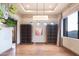Bright library with built-in bookshelves and large windows at 10532 N Crestview Dr, Fountain Hills, AZ 85268