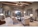 Spacious living room with high ceilings and mountain views at 10532 N Crestview Dr, Fountain Hills, AZ 85268