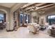 Spacious living room features high ceilings, a fireplace, and ample seating at 10532 N Crestview Dr, Fountain Hills, AZ 85268
